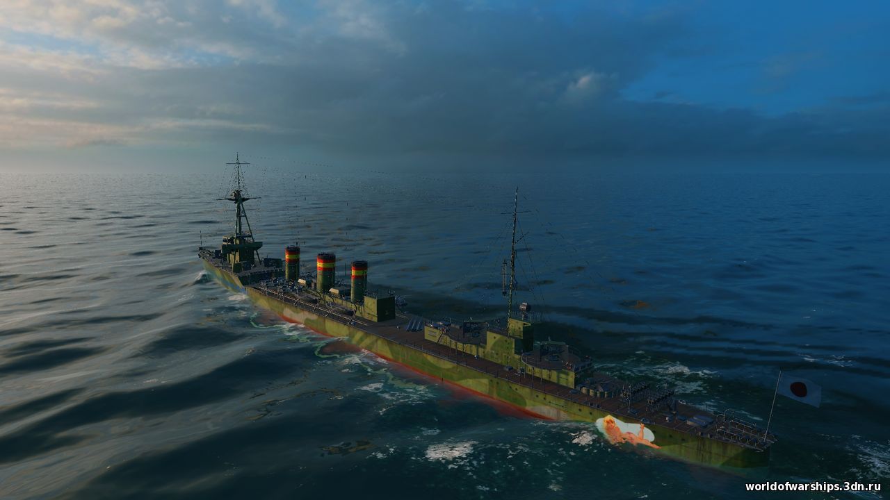 Камуфляжная шкурка для японского крейсера Iwaki Alpha для World of Warships скриншот №3