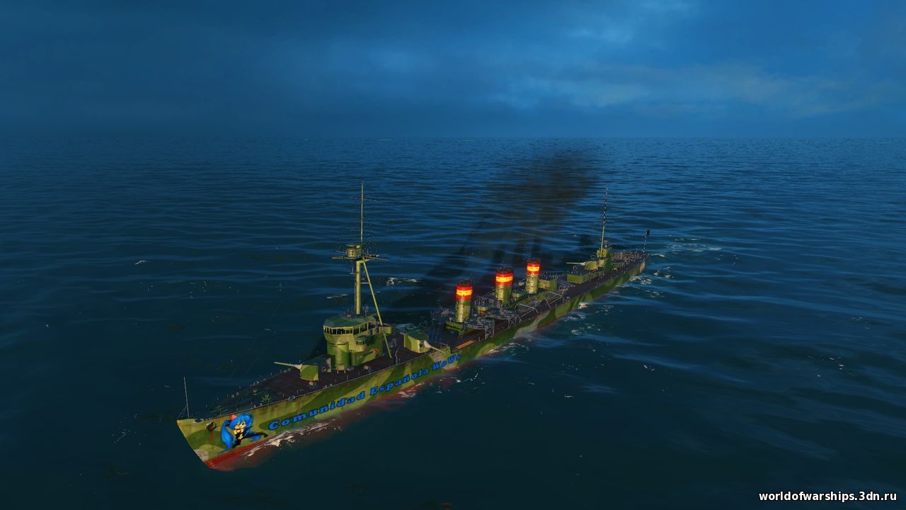 Камуфляжная шкурка для японского крейсера Iwaki Alpha для World of Warships скриншот №2